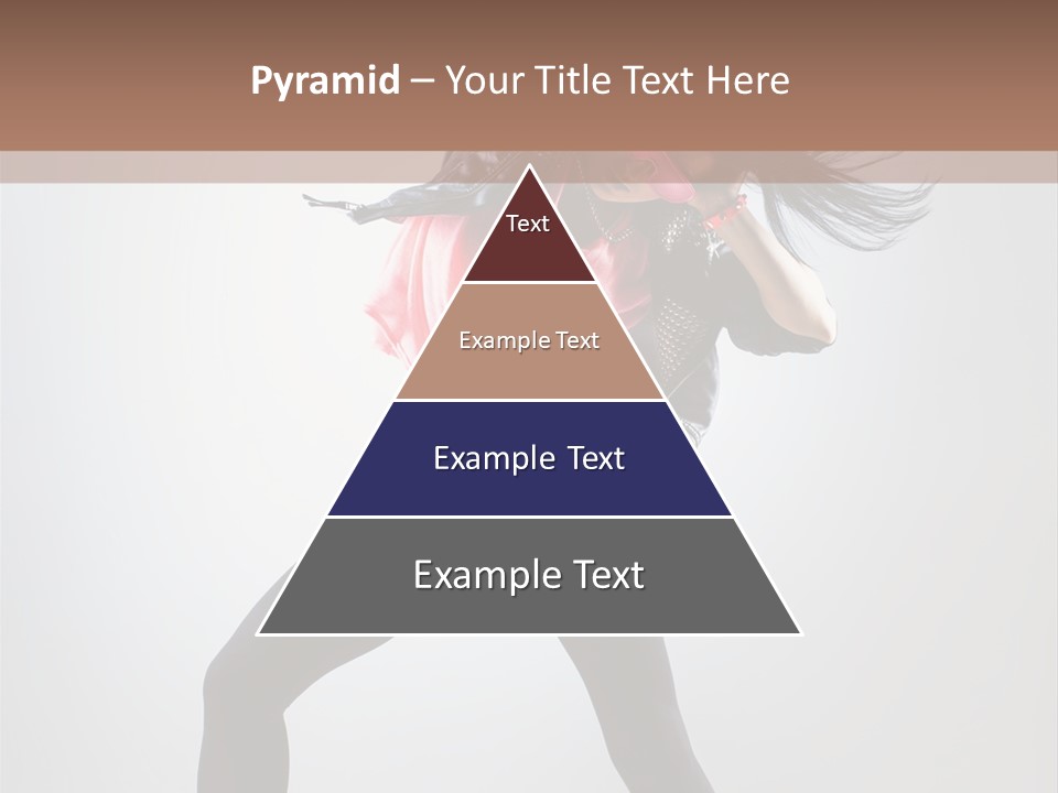 Sensuality Cheerful Girl PowerPoint Template