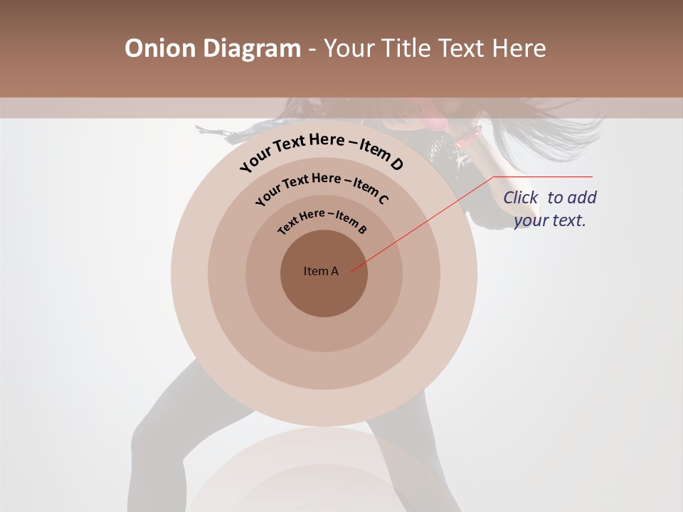 Sensuality Cheerful Girl PowerPoint Template