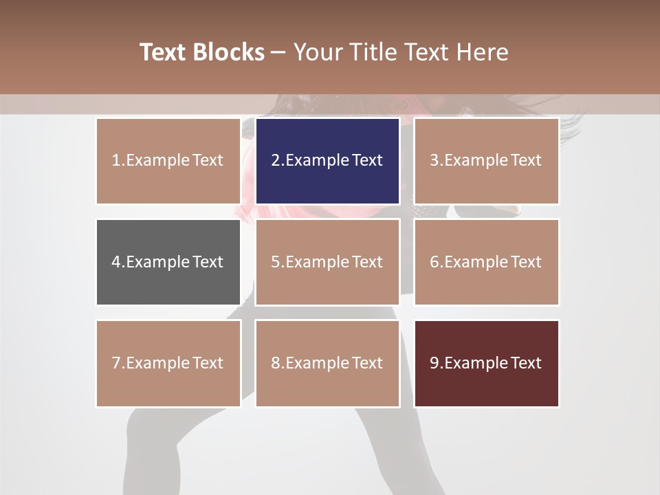 Sensuality Cheerful Girl PowerPoint Template