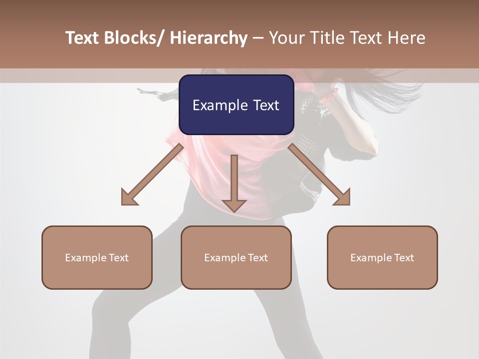 Sensuality Cheerful Girl PowerPoint Template