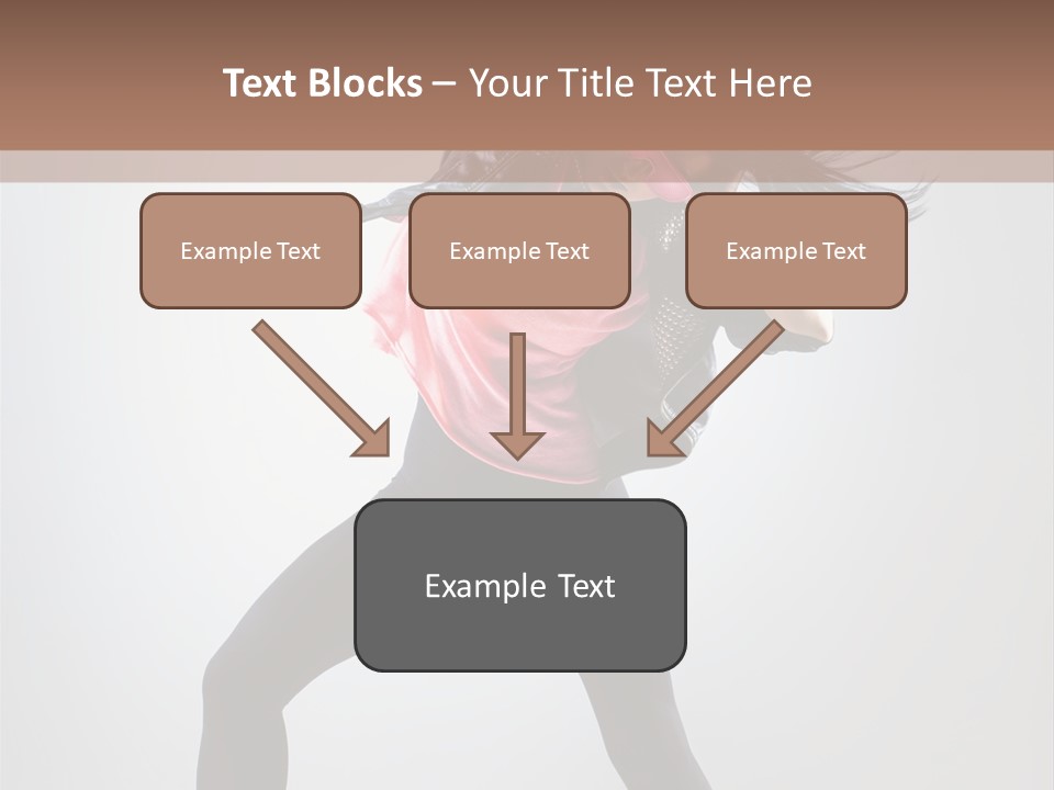 Sensuality Cheerful Girl PowerPoint Template