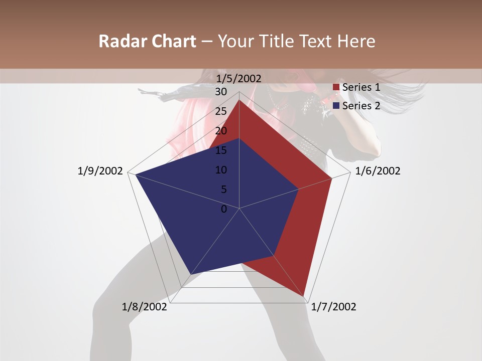 Sensuality Cheerful Girl PowerPoint Template