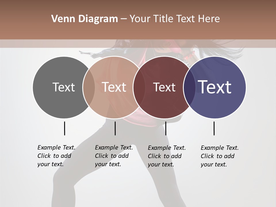 Sensuality Cheerful Girl PowerPoint Template