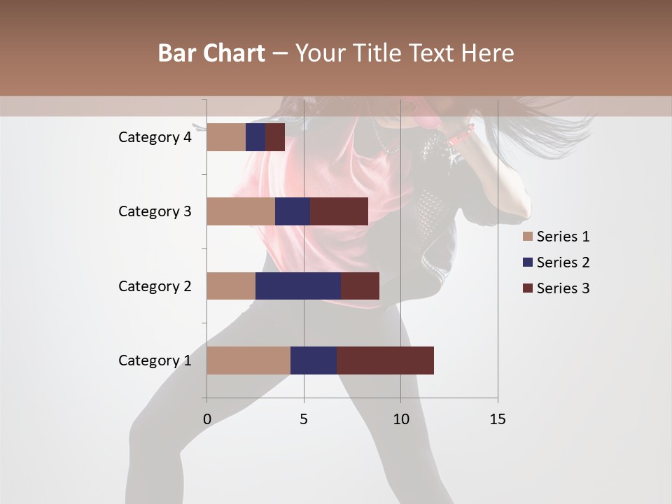 Sensuality Cheerful Girl PowerPoint Template