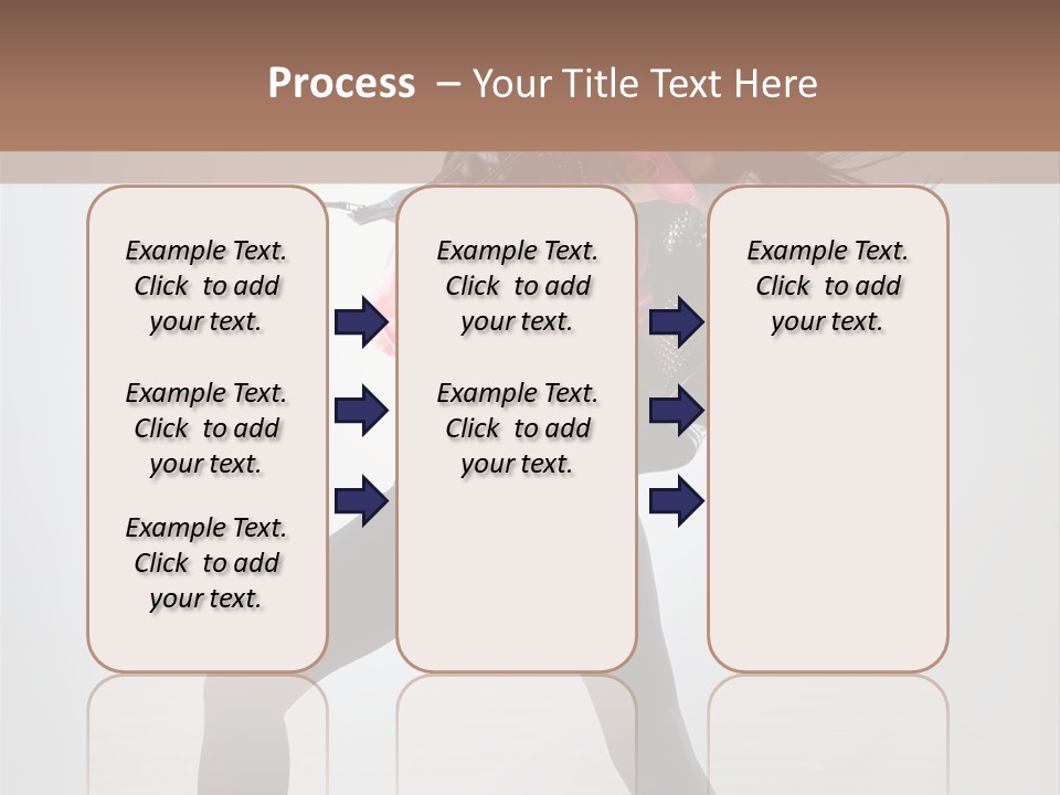 Sensuality Cheerful Girl PowerPoint Template