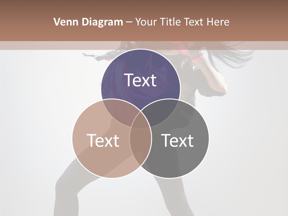 Sensuality Cheerful Girl PowerPoint Template