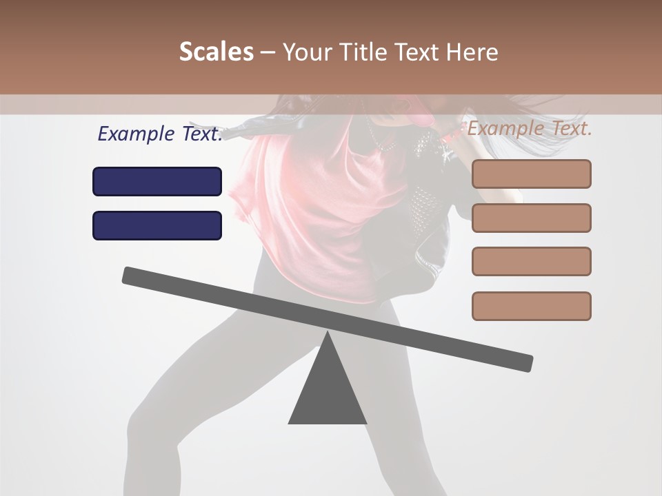 Sensuality Cheerful Girl PowerPoint Template