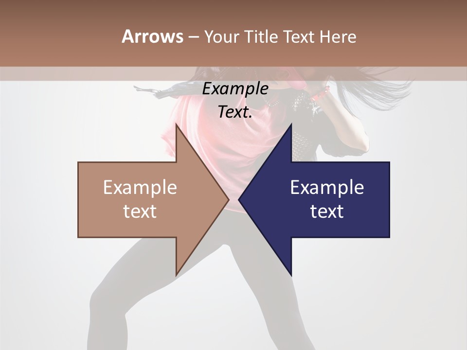 Sensuality Cheerful Girl PowerPoint Template