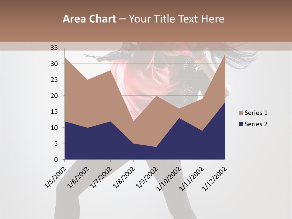 Sensuality Cheerful Girl PowerPoint Template