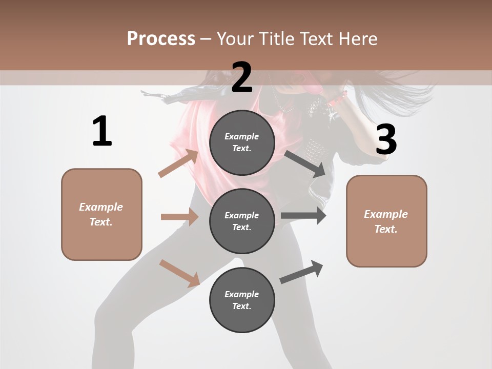 Sensuality Cheerful Girl PowerPoint Template