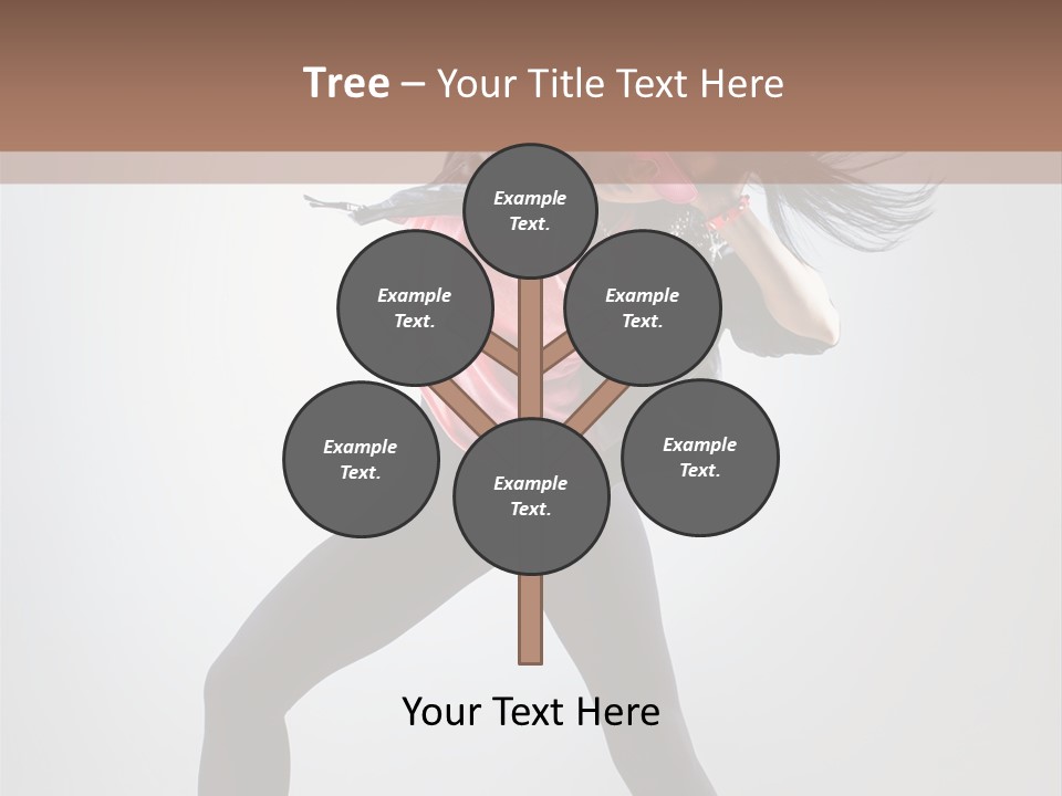 Sensuality Cheerful Girl PowerPoint Template