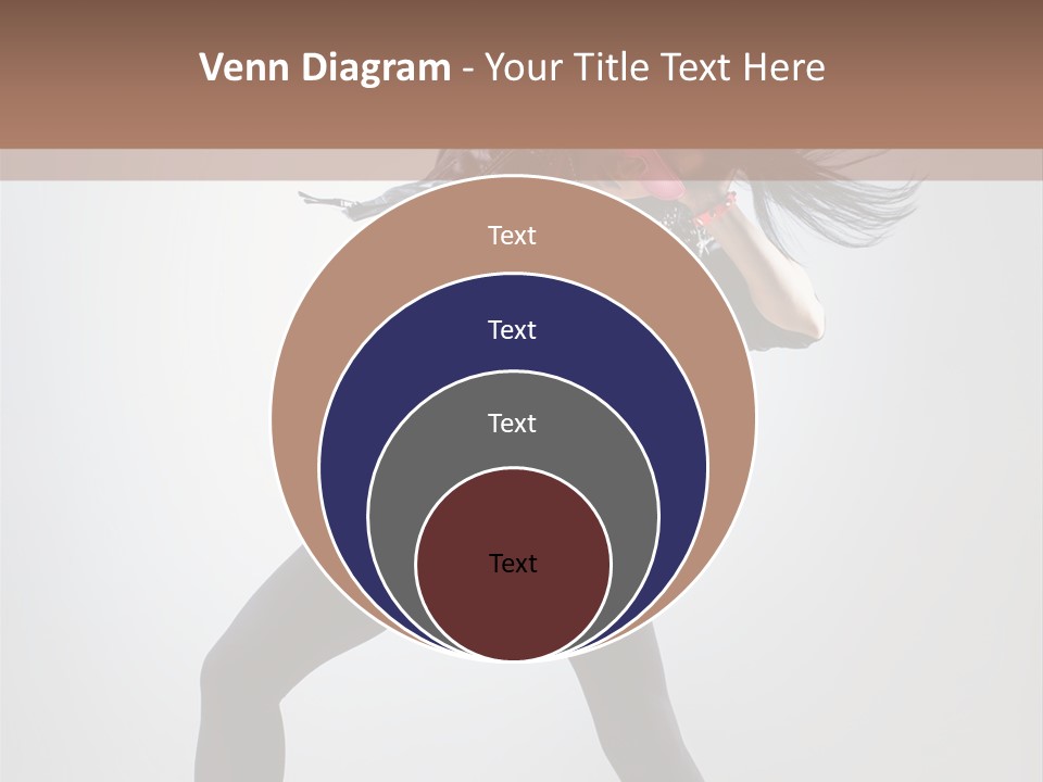 Sensuality Cheerful Girl PowerPoint Template