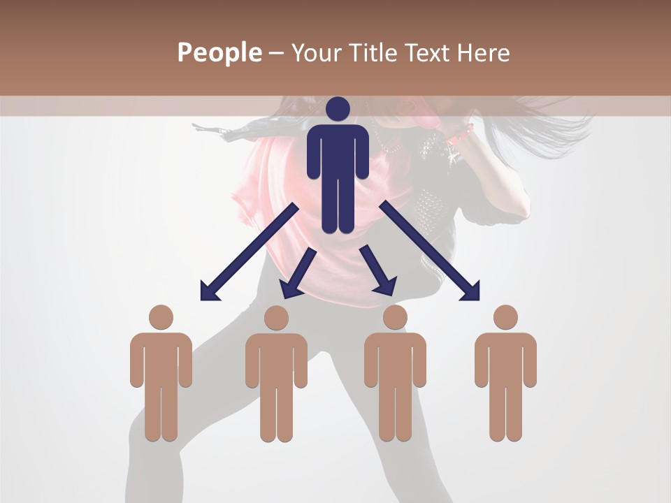 Sensuality Cheerful Girl PowerPoint Template