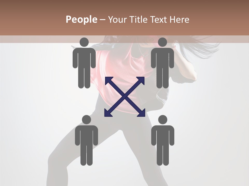 Sensuality Cheerful Girl PowerPoint Template