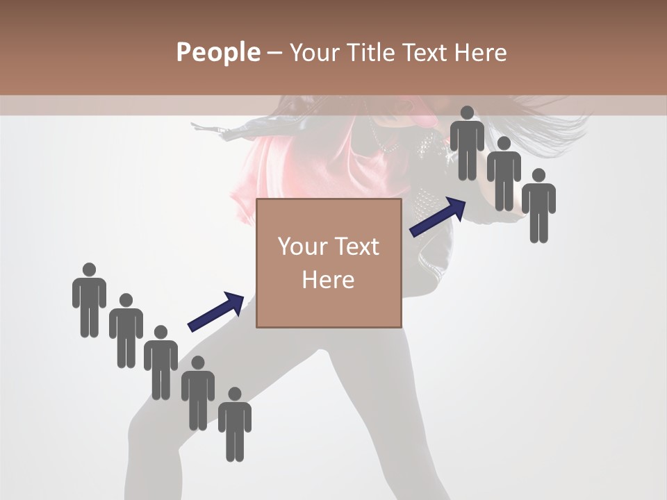 Sensuality Cheerful Girl PowerPoint Template