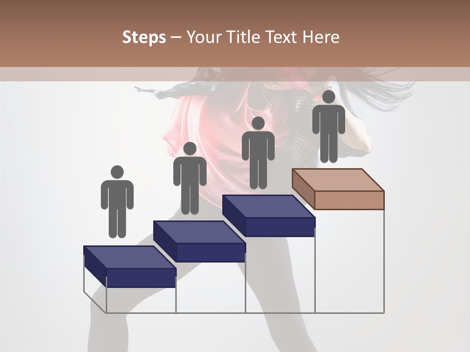 Sensuality Cheerful Girl PowerPoint Template