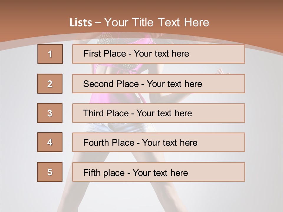 Fashion Pose Active PowerPoint Template