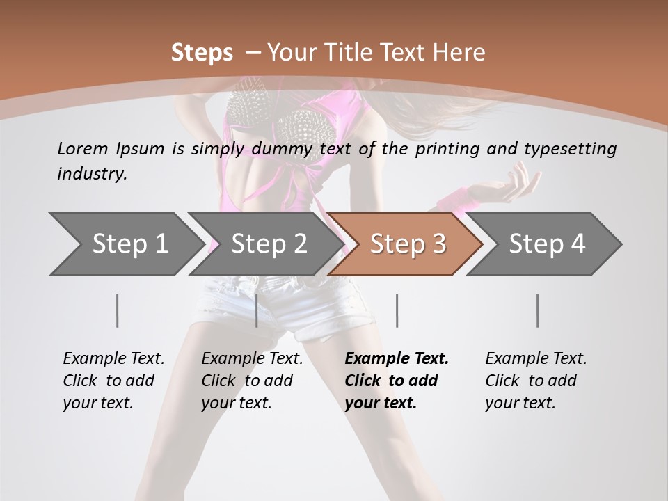 Fashion Pose Active PowerPoint Template