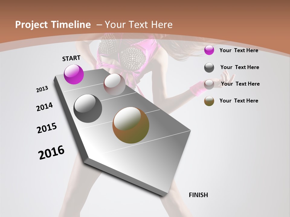 Fashion Pose Active PowerPoint Template