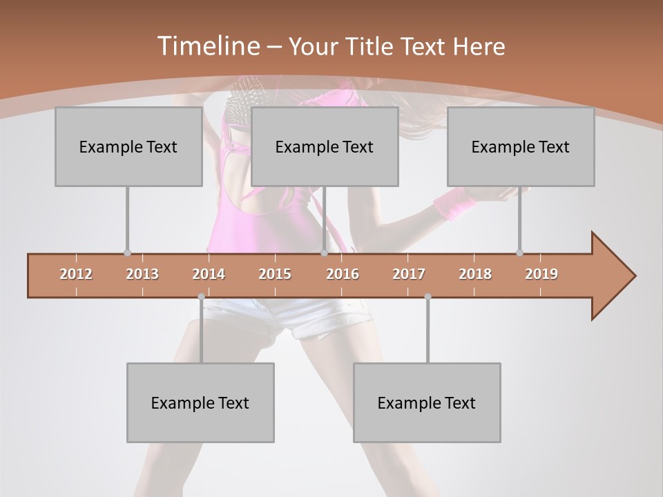 Fashion Pose Active PowerPoint Template