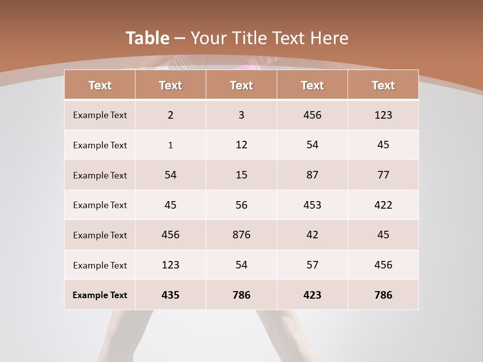 Fashion Pose Active PowerPoint Template