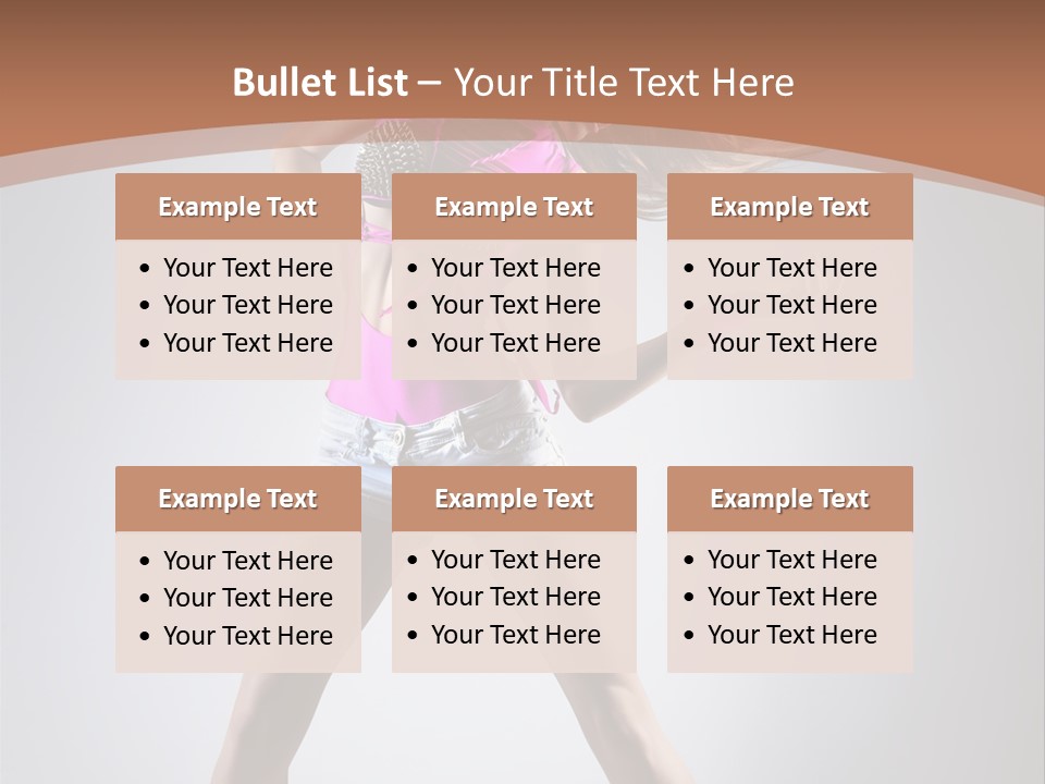 Fashion Pose Active PowerPoint Template
