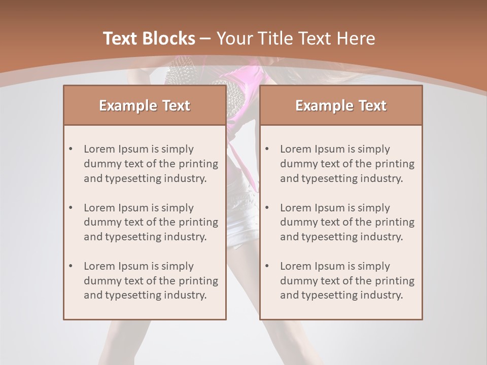 Fashion Pose Active PowerPoint Template