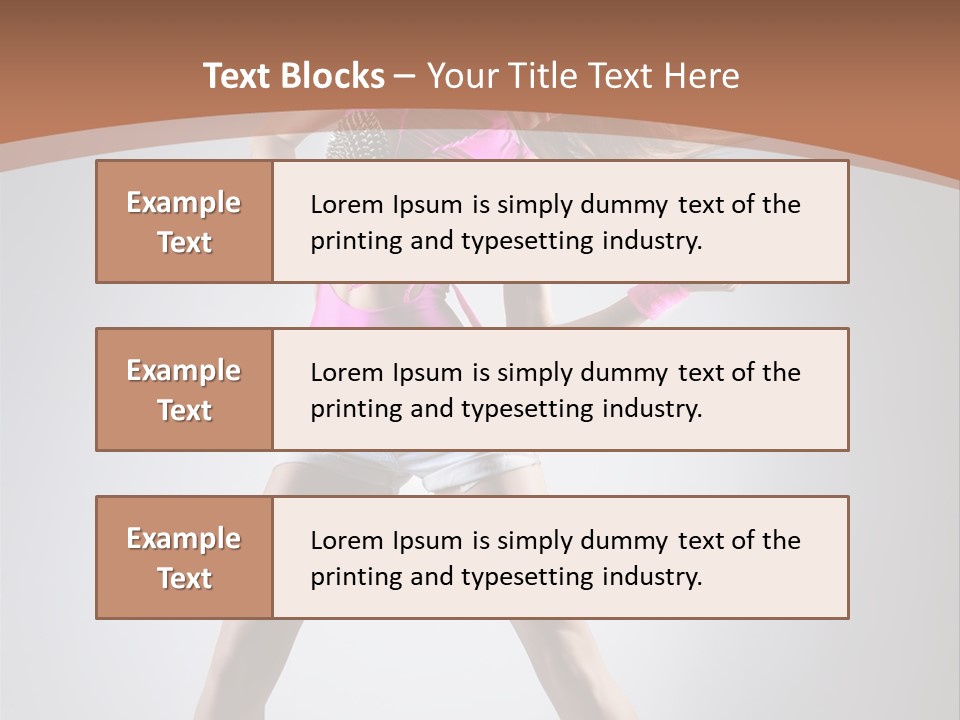 Fashion Pose Active PowerPoint Template