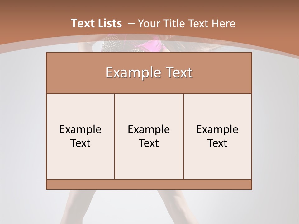 Fashion Pose Active PowerPoint Template