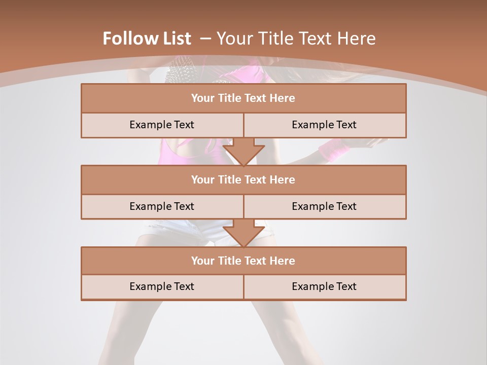 Fashion Pose Active PowerPoint Template