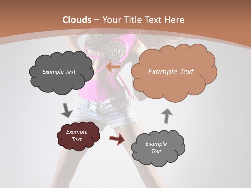 Fashion Pose Active PowerPoint Template