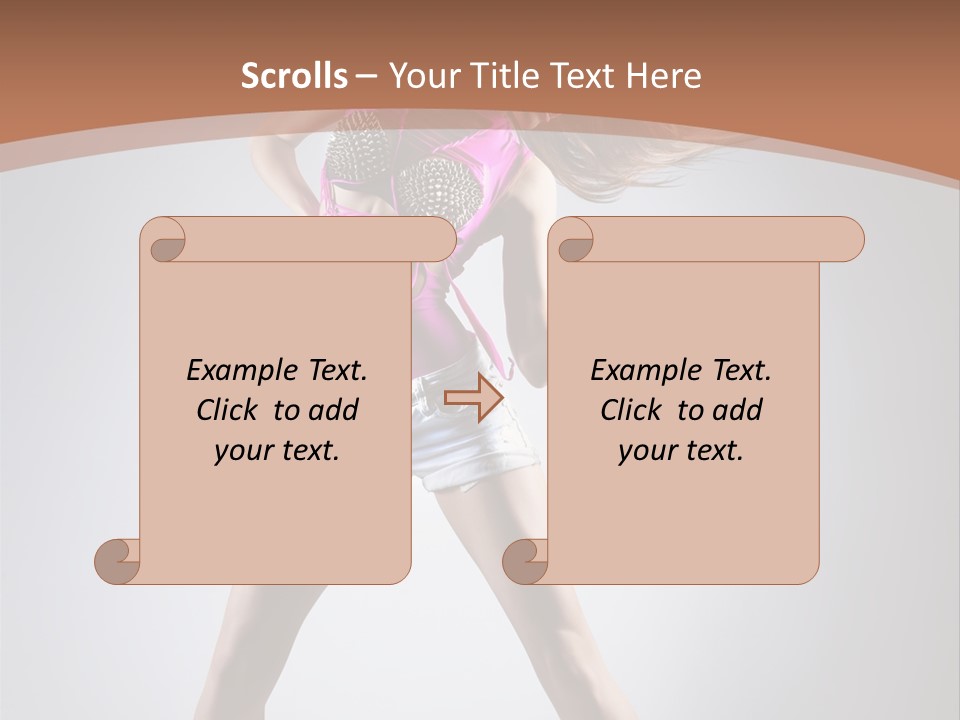 Fashion Pose Active PowerPoint Template