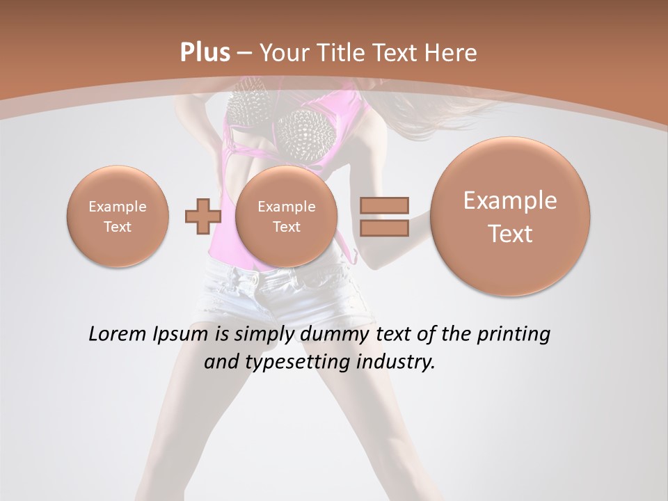 Fashion Pose Active PowerPoint Template