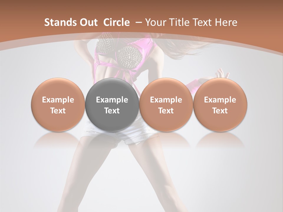 Fashion Pose Active PowerPoint Template
