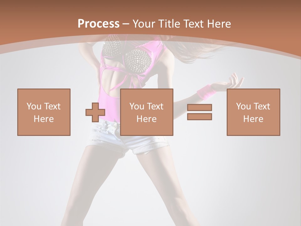 Fashion Pose Active PowerPoint Template
