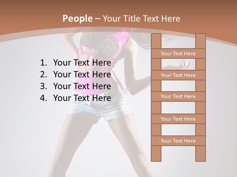 Fashion Pose Active PowerPoint Template
