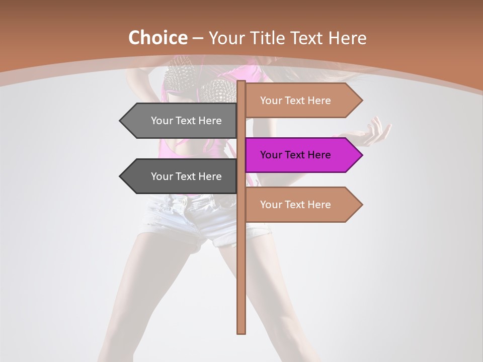 Fashion Pose Active PowerPoint Template