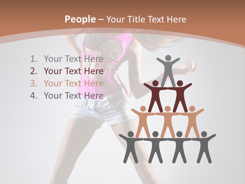 Fashion Pose Active PowerPoint Template