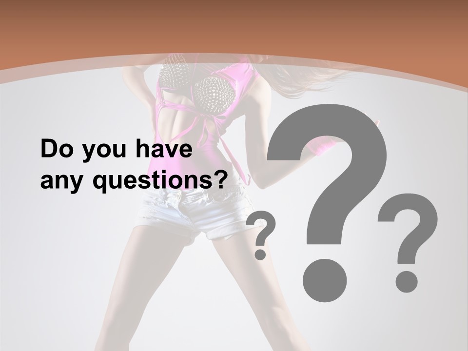 Fashion Pose Active PowerPoint Template