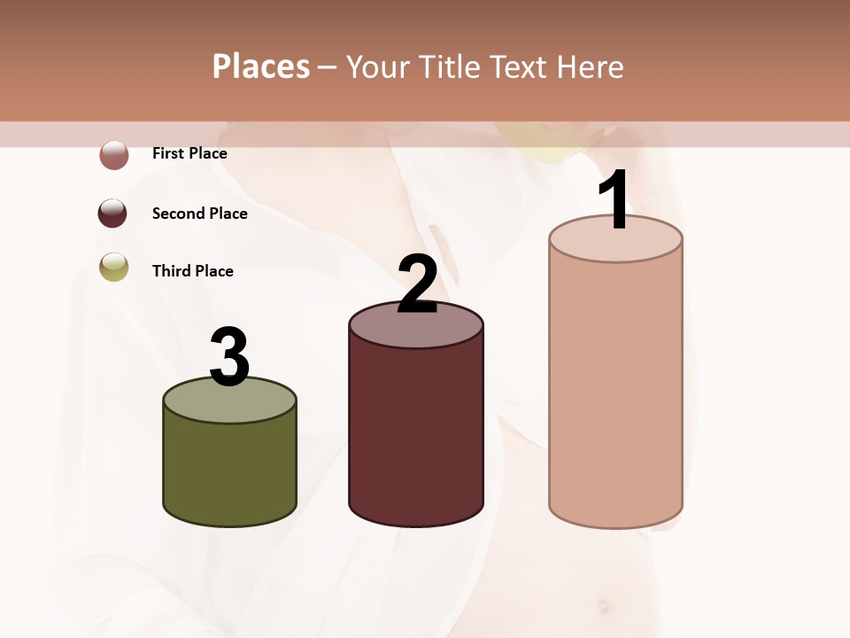 Looking Down Isolated Pregnancy PowerPoint Template