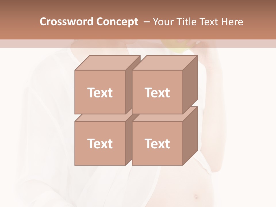 Looking Down Isolated Pregnancy PowerPoint Template