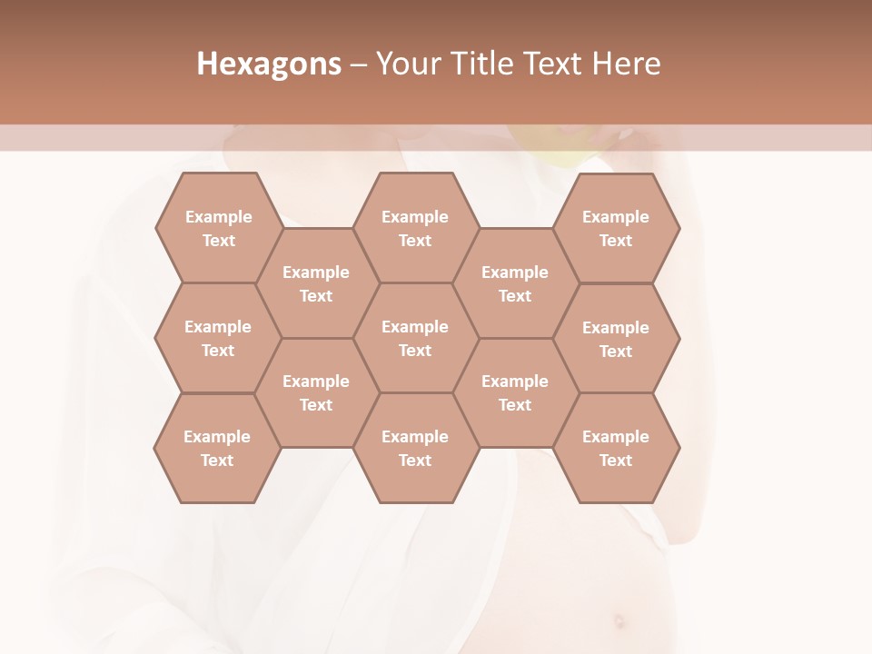 Looking Down Isolated Pregnancy PowerPoint Template