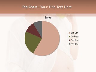 Looking Down Isolated Pregnancy PowerPoint Template