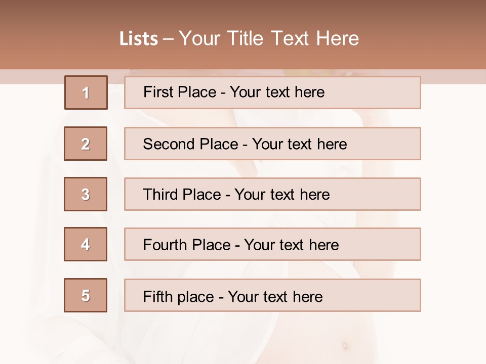 Looking Down Isolated Pregnancy PowerPoint Template