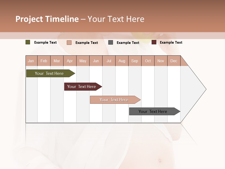 Looking Down Isolated Pregnancy PowerPoint Template