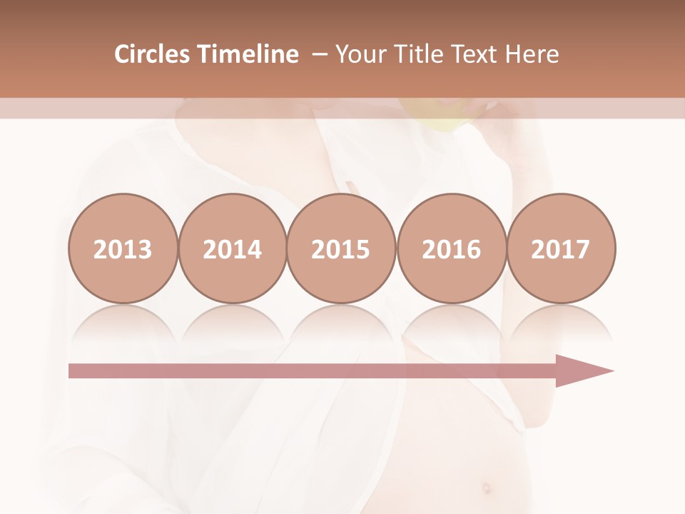 Looking Down Isolated Pregnancy PowerPoint Template