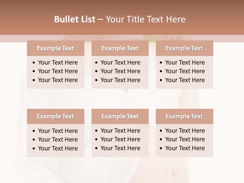 Looking Down Isolated Pregnancy PowerPoint Template