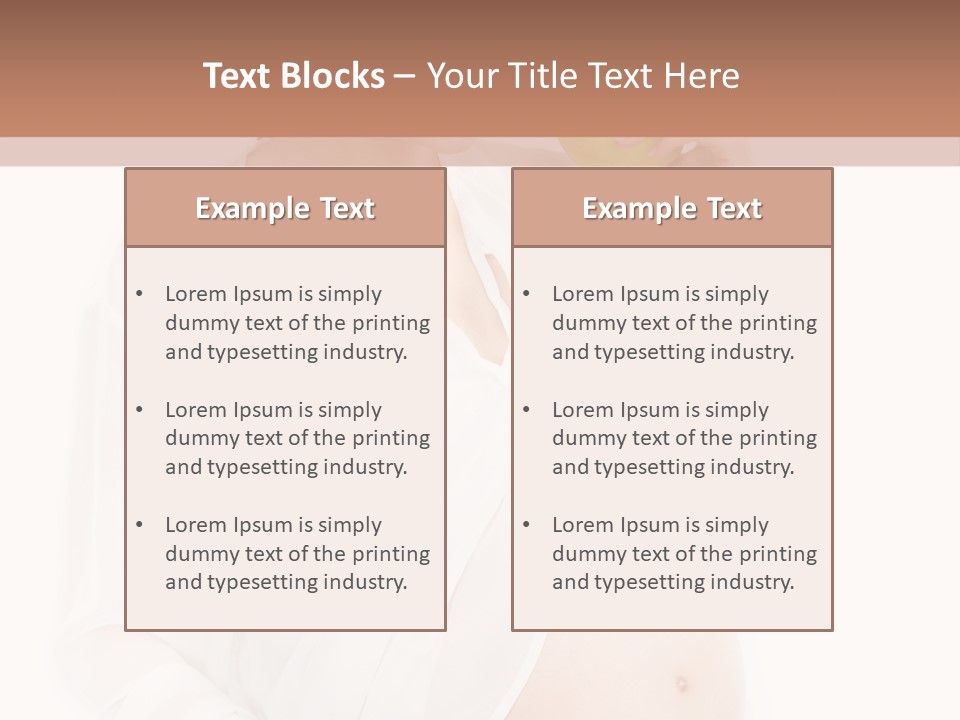 Looking Down Isolated Pregnancy PowerPoint Template