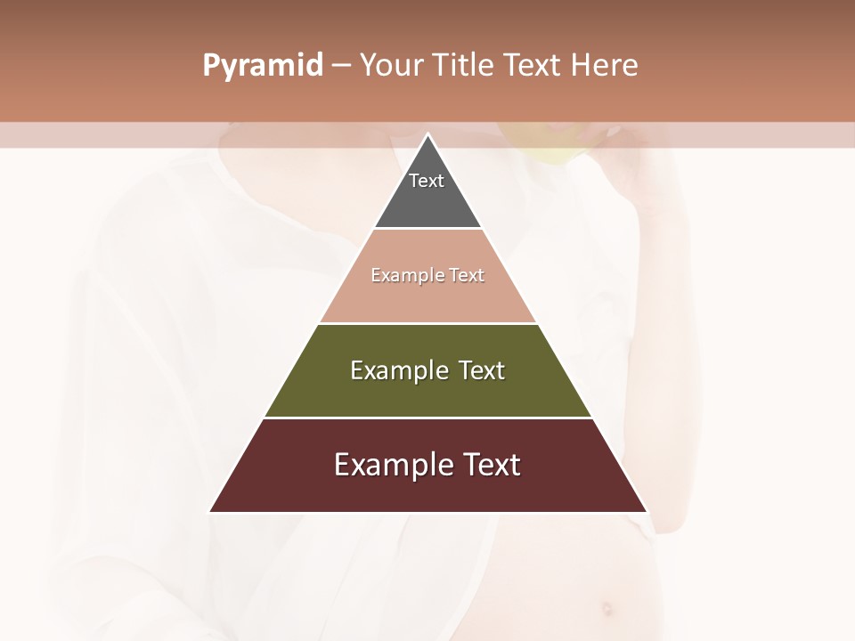 Looking Down Isolated Pregnancy PowerPoint Template