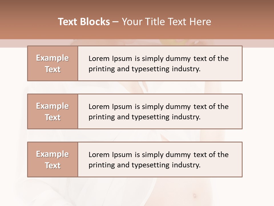 Looking Down Isolated Pregnancy PowerPoint Template